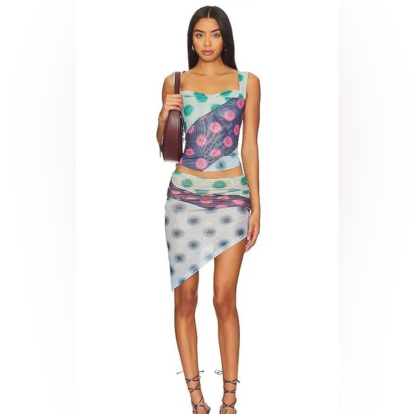 Miaou Dresses & Skirts - Miaou Luna Polkadot Patchwork Matching Set Size XS